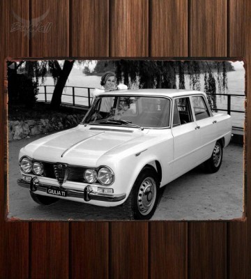 Металлическая табличка Alfa Romeo Giulia T.I. (105)